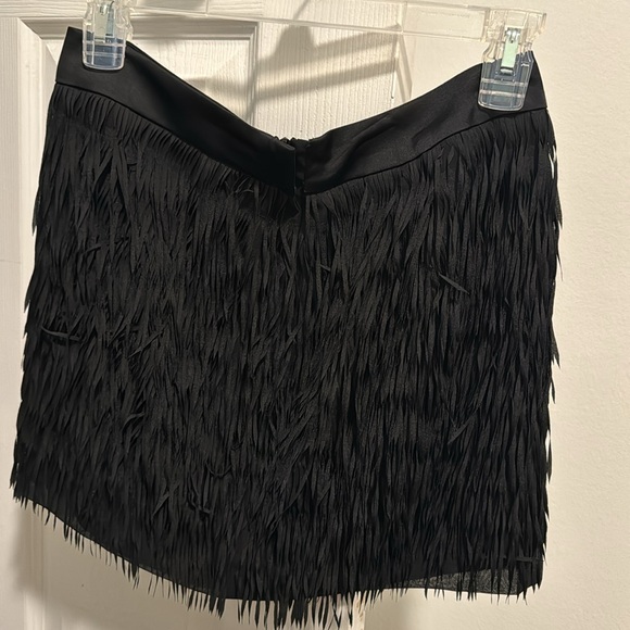 NWT Express black fringe skirt size 0 - Picture 3 of 8